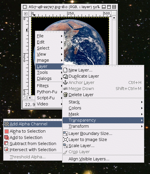 Alphakanal hinzufügen